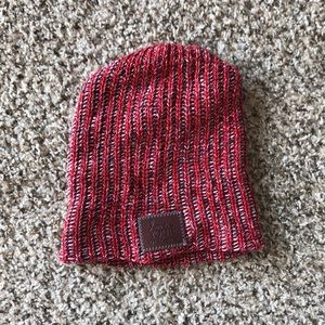 Uncuffed red, white & blue Love Your Melon beanie